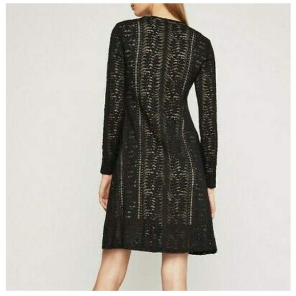 BCBG Max Azria Black Lace Overlay Dress Size M - Picture 10 of 10